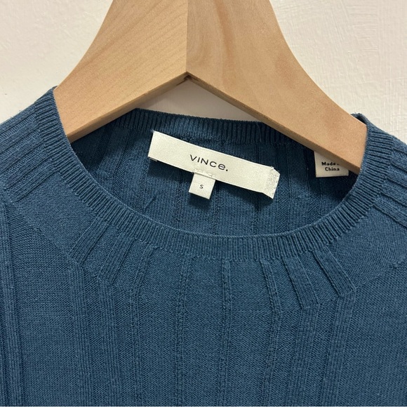 Teal Ribbed Knit Women's Top - Picture 2 of 6